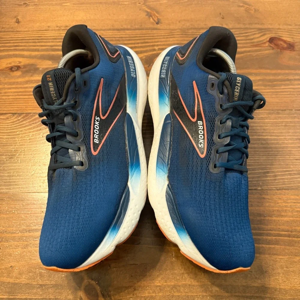 Brooks Glycerin 21 Running Shoes Sneakers 1104191D474 Super Blue Mens‎ Size 13 D
